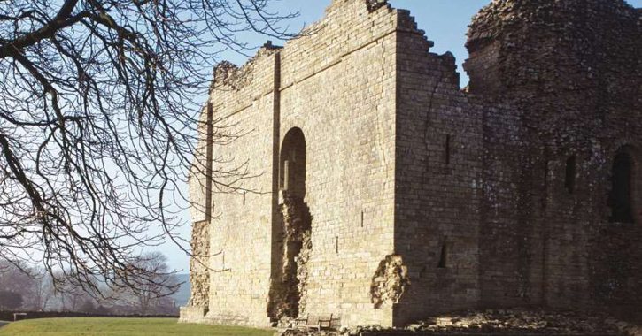 The ruins of Bowes Castle, County Durham